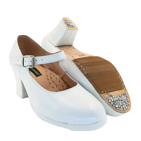 Zapatilla PROFESIONAL / FLAMENCO modelo 227 BLANCO