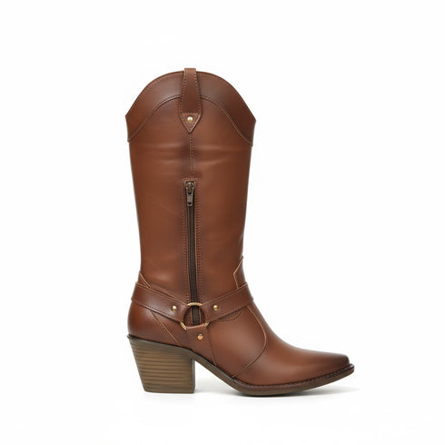 Bota estilo Vaquera. Estilo 1110 MARRÓN