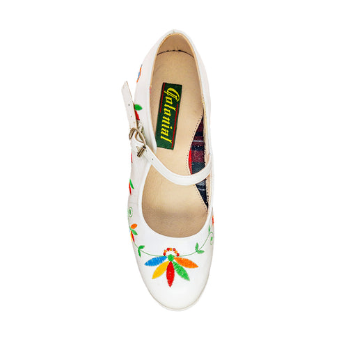 Zapato PROFESIONAL BORDADO modelo 2263 - BLANCO