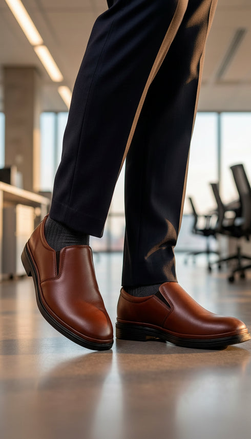 Calzado Mocasín Casual Piel de Borrego para Hombre est 010